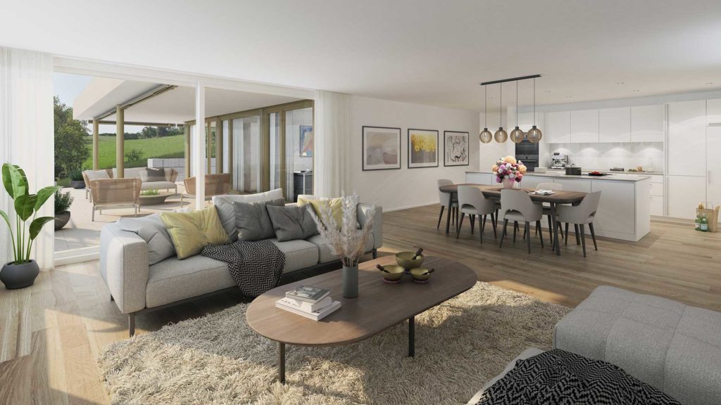 Himmelrych - 4 hochwertige Terrassenwohnungen - Whg-Berner-Rose-E1