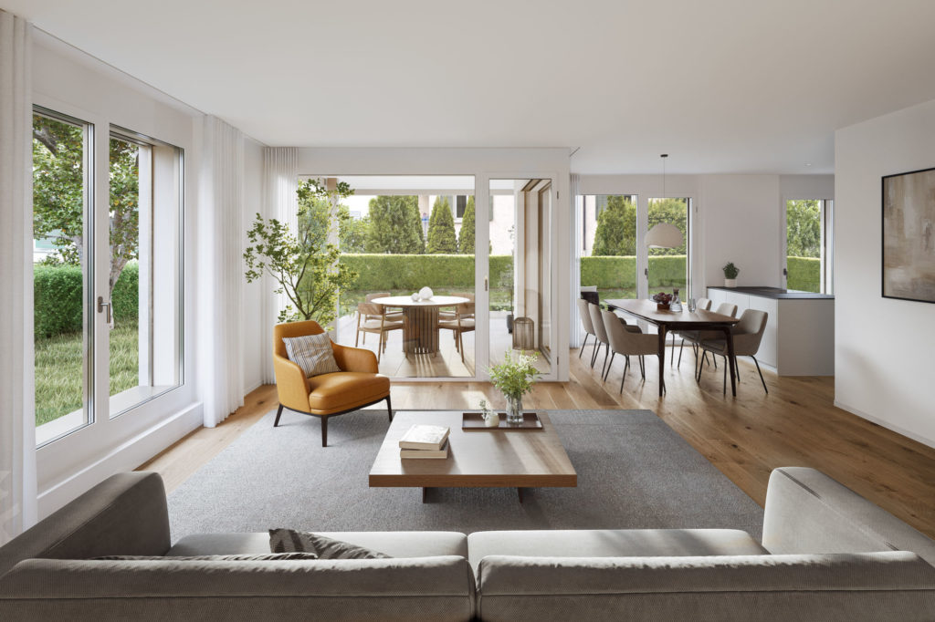 Buchs AG: Attraktive Eigentumswohnungen - Innenvisualisierung