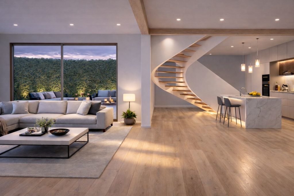 Neubau in Riehen, 6.5 Zimmer und 7.5 Zimmer DEFH - Living Room House 2