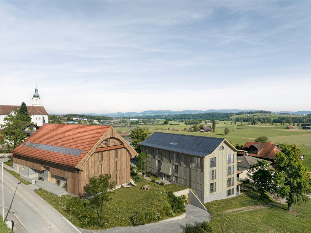 Eigentumswohnungen und Reihenhäuser in Dietwil - Nightnurse Images Visualisierung