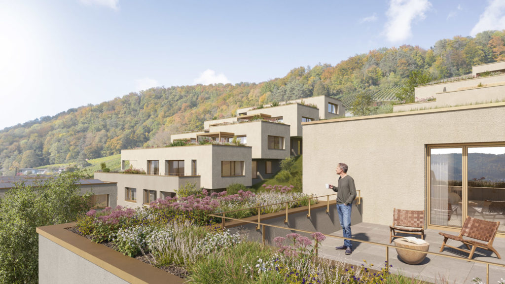 Wettingen: Ansprechende Eigentumswohnungen - Aussenvisualisierung