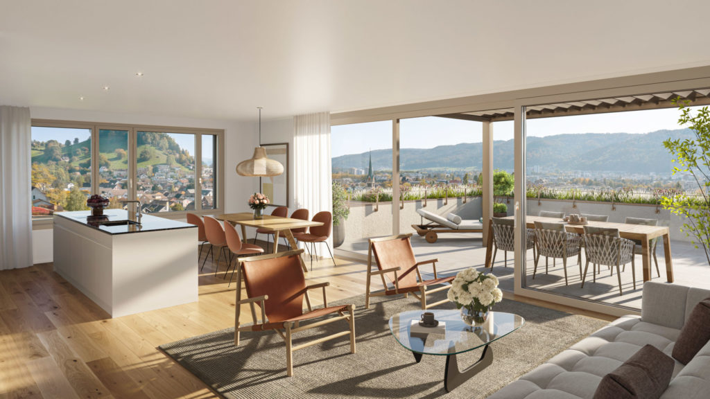 Wettingen: Ansprechende Eigentumswohnungen - Innenvisualisierung