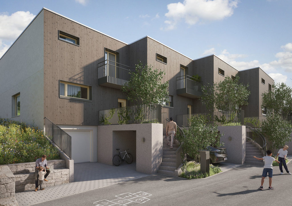 Projektankündigung: Reihenhäuser in Winterthur - Swiss Interactive Visualisierung