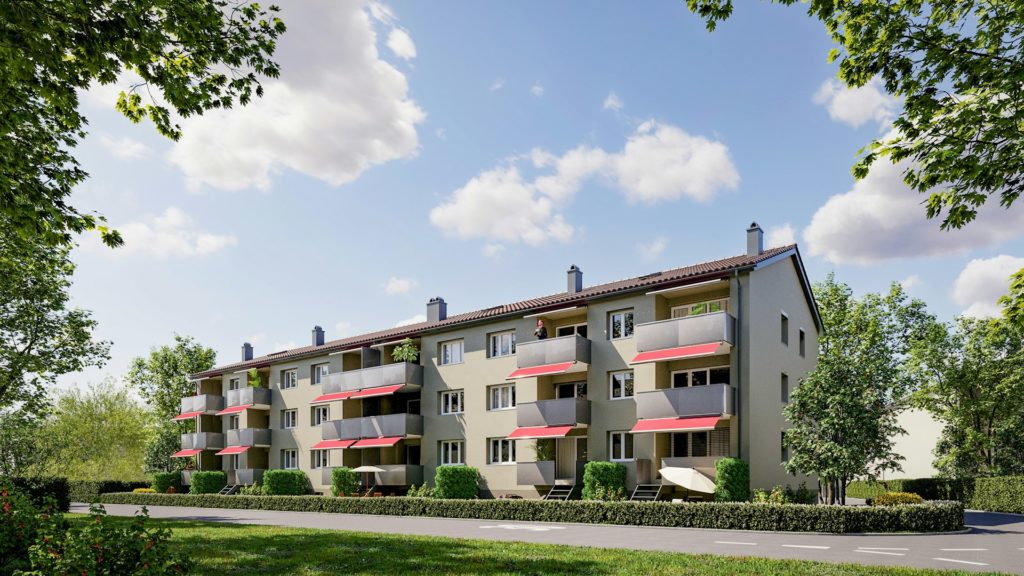 Erstbezug nach Sanierung: 2.5-Zimmer-Wohnung in Wülflingen - Aussenvisualisierung