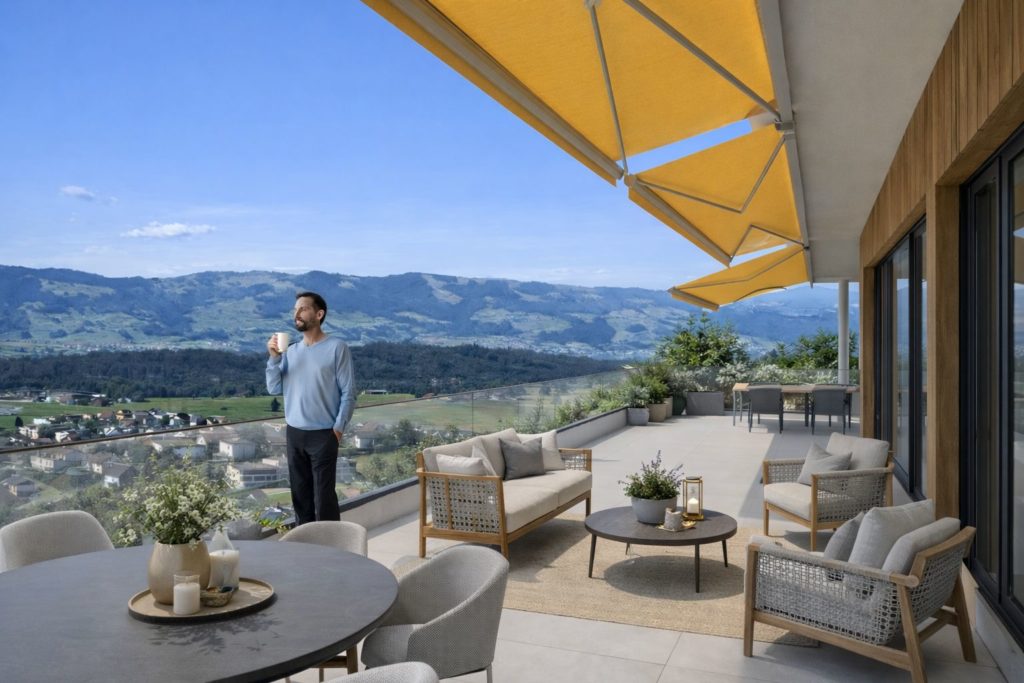 Neubauprojekt in Eschenbach - Beispiel Terrasse 1