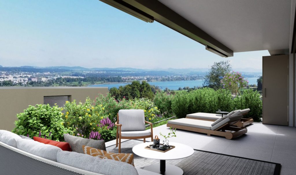 Edle Terrassenwohnungen mit See- und Bergblick - EG - Sitzplatz2