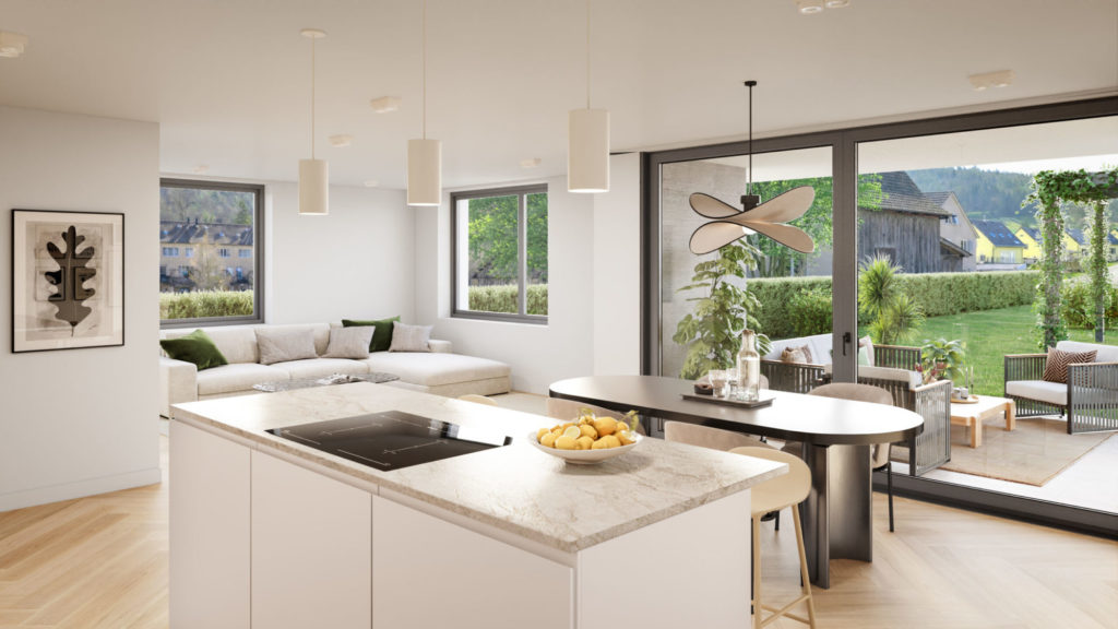 Moderne Neubau Wohnungen in Lufingen - EG-Wohnzimmer-scaled