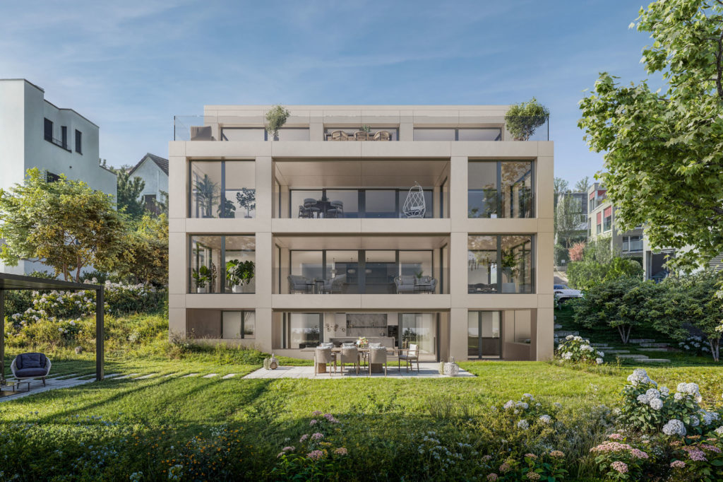 4 exklusive Eigentumswohnungen in Thalwil - Aussenvisualisierung
