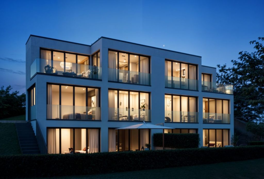 Bellavista – Doppeleinfamilienhaus in Balterswil - Bellavista Abendvisualisierung
