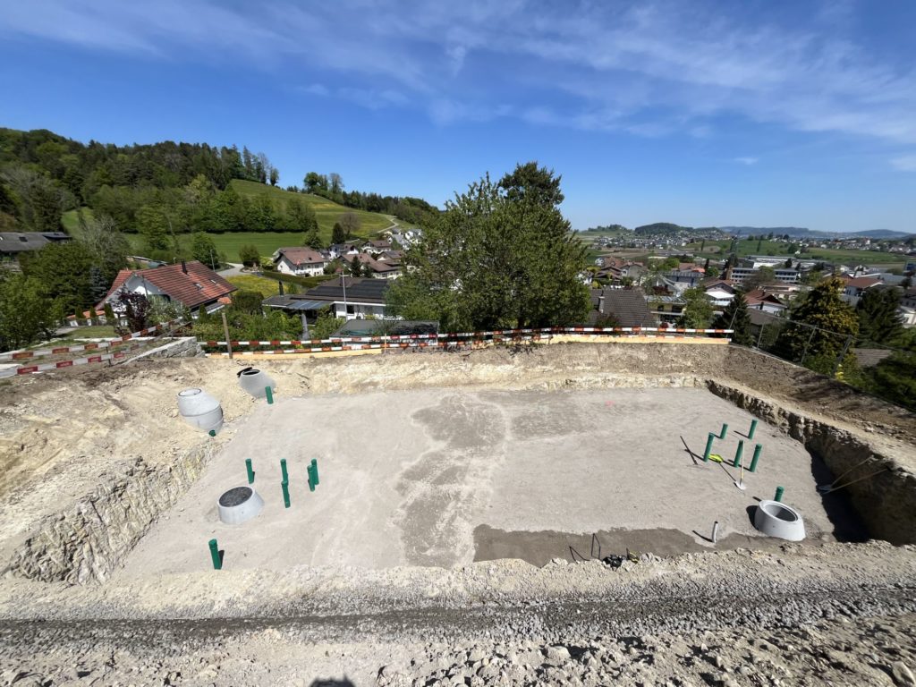 Bellavista – Doppeleinfamilienhaus in Balterswil - Baustellenbild Stand 11.05.2026