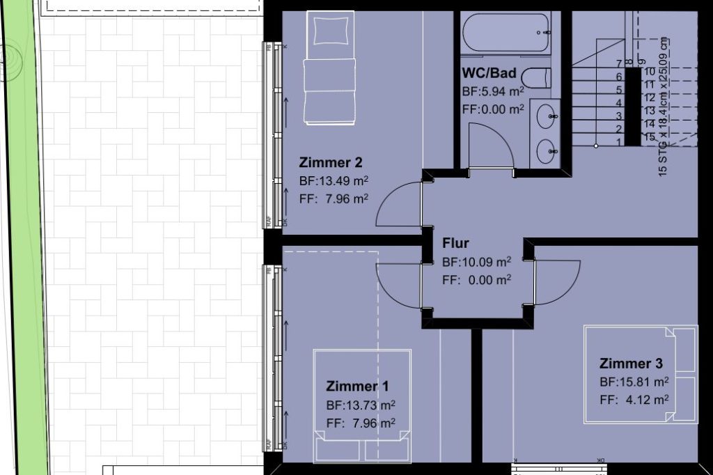 Bellavista – Doppeleinfamilienhaus in Balterswil - Grundriss 1 Untergschoss