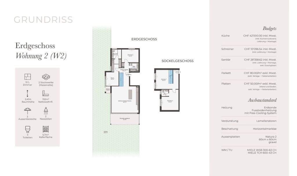 Exklusive Maisonette mit grossem Garten in Ettingen - Bild 7