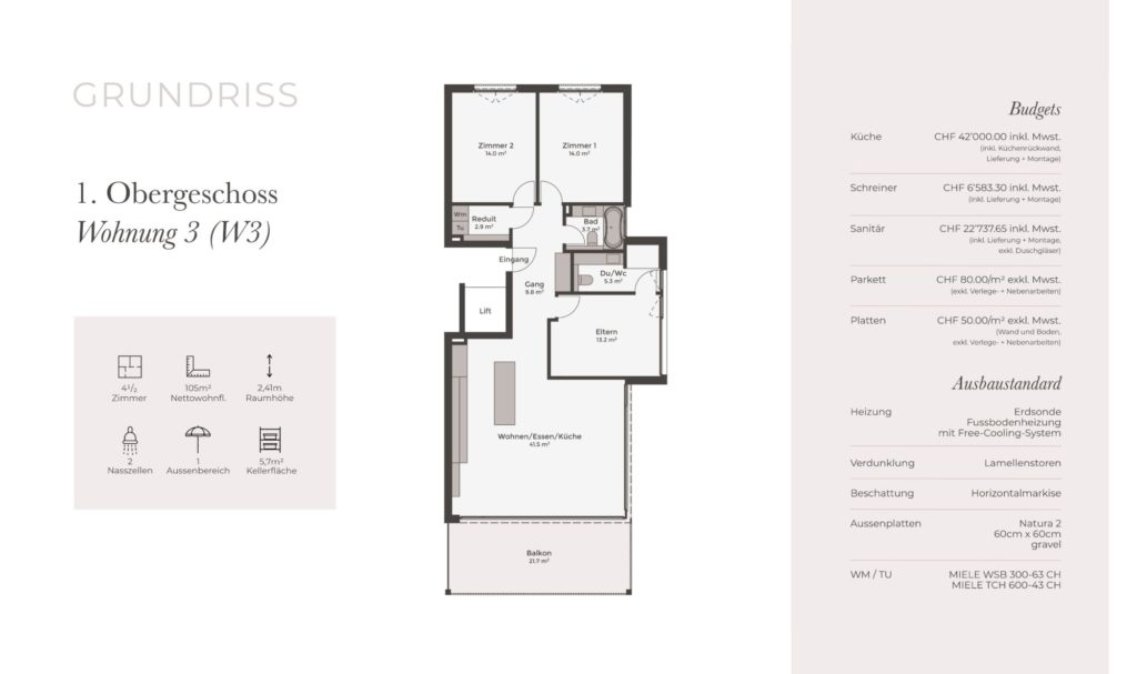 Neubauwohnung mit grossem Süd-Balkon - Bild 5