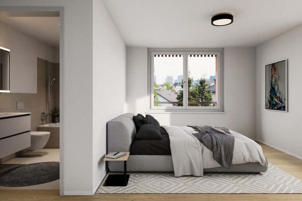 Altezza – Eigentumswohnungen in Zürich-Seebach - st_schlafzimmer