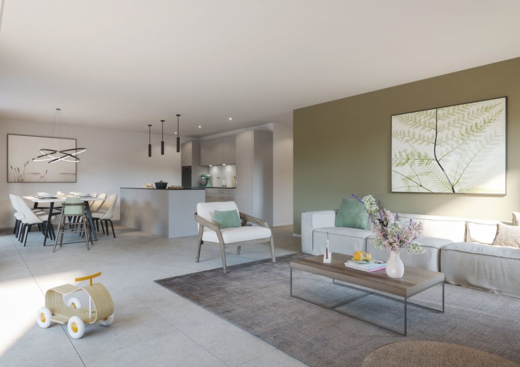 Waltpark - Eigentumswohnungen in Waltenschwil - Visualisierung 4.5 Zimmer Wohnung