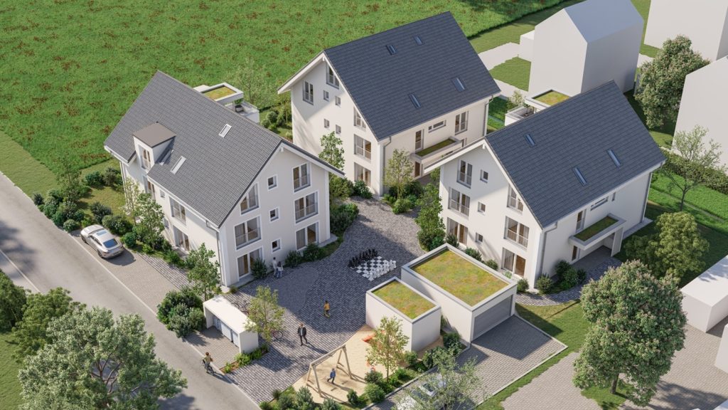 Hochwertige Eigentumswohnungen an ruhiger Lage - Aussenansicht_BirdView
