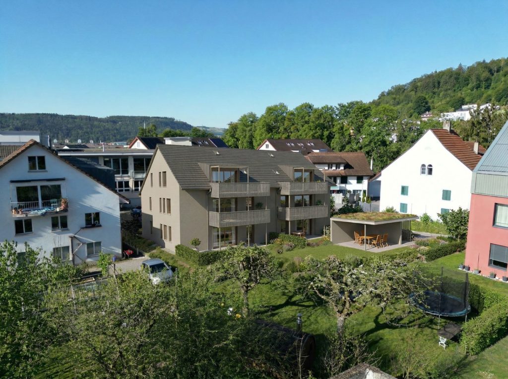 Neubauprojekt mitten im Dorf, www.5412.ch - Grosse Balkone