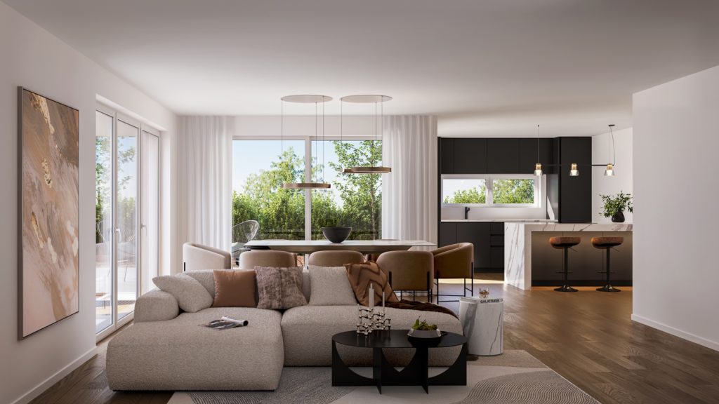 Hochwertige Eigentumswohnungen an ruhiger Lage - Geb1_EG_Livingroom