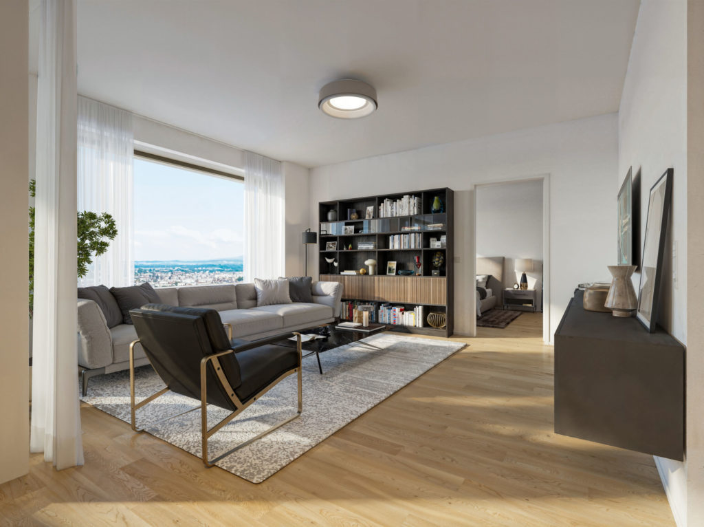 Erstvermietung "Riedtower" - Zürich - Wohnzimmer1