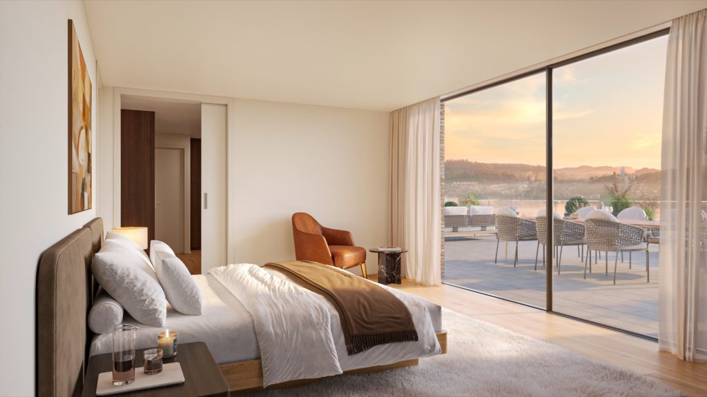 Seelinie 11 – Exklusives Wohnen mit Seeblick - seelinie11-st-niklausen-attika-schlafzimmer-seeblick