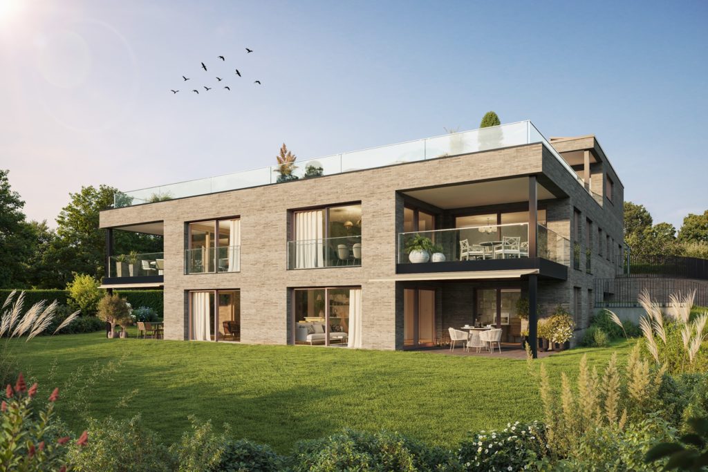 Seelinie 11 – Exklusives Wohnen mit Seeblick - seelinie11-st-niklausen-aussenansicht-garten