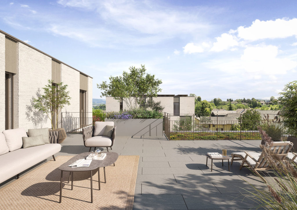 «Kirchberg» in Küttigen - Visualisierung Terrasse