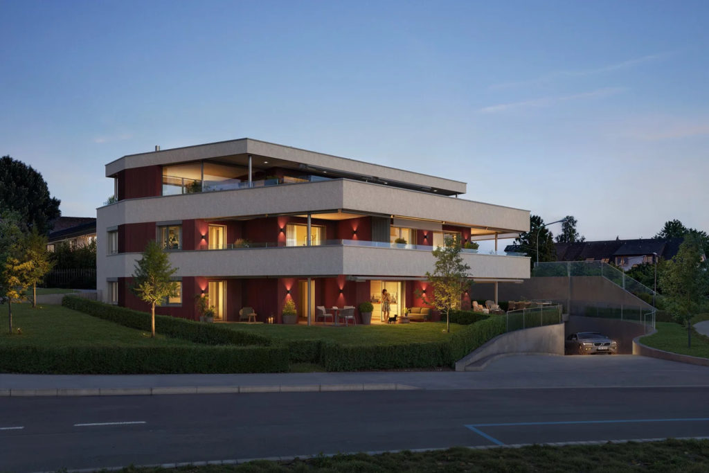 Vier exklusive Eigentumswohnungen in Bassersdorf - 9975_zoa_studio_hohermuth_traubenweg_2_EXT01+-+NIGHT_final