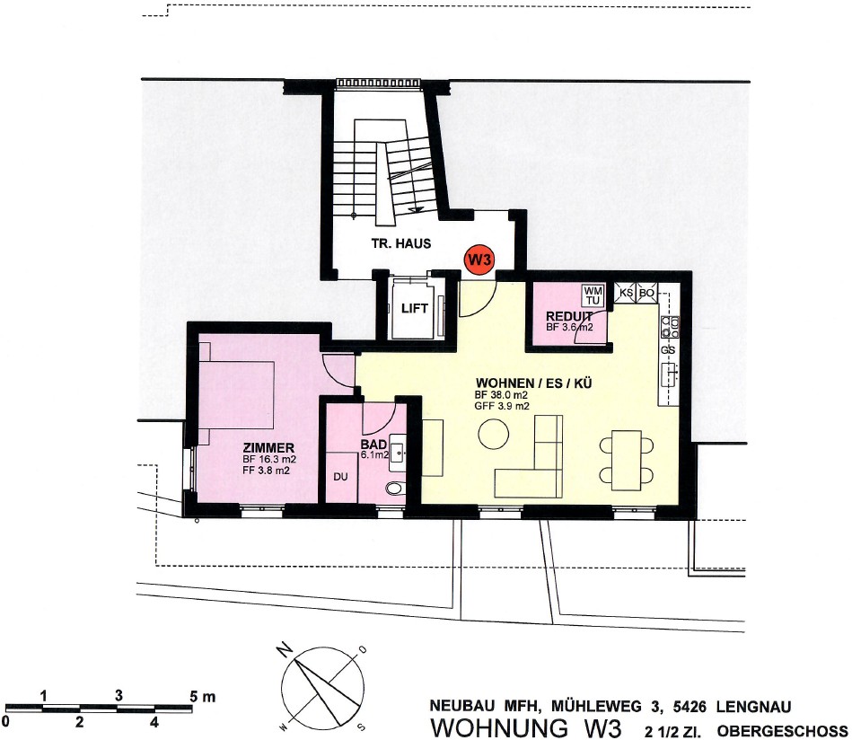 Ankündigung 2.5-Zimmer-Mietwohnung im Dorfkern von Lengnau AG - Muehleweg3_Lengnau_W3