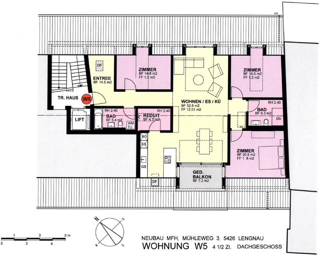 Ankündigung 4.5-Zimmer-Mietwohnung im Dorfkern von Lengnau AG - Muehleweg3_Lengnau_W5