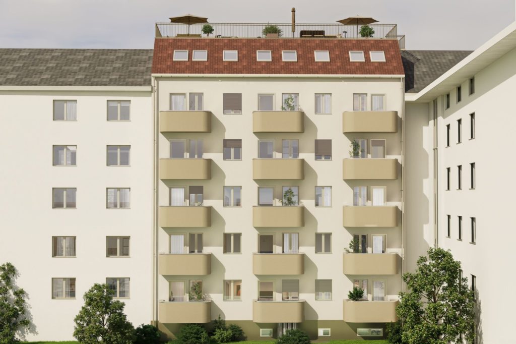Ankündigung 1.5-Zimmer-Mietwohnung im Kreis 3 in Zürich - Aussenvisualisierung