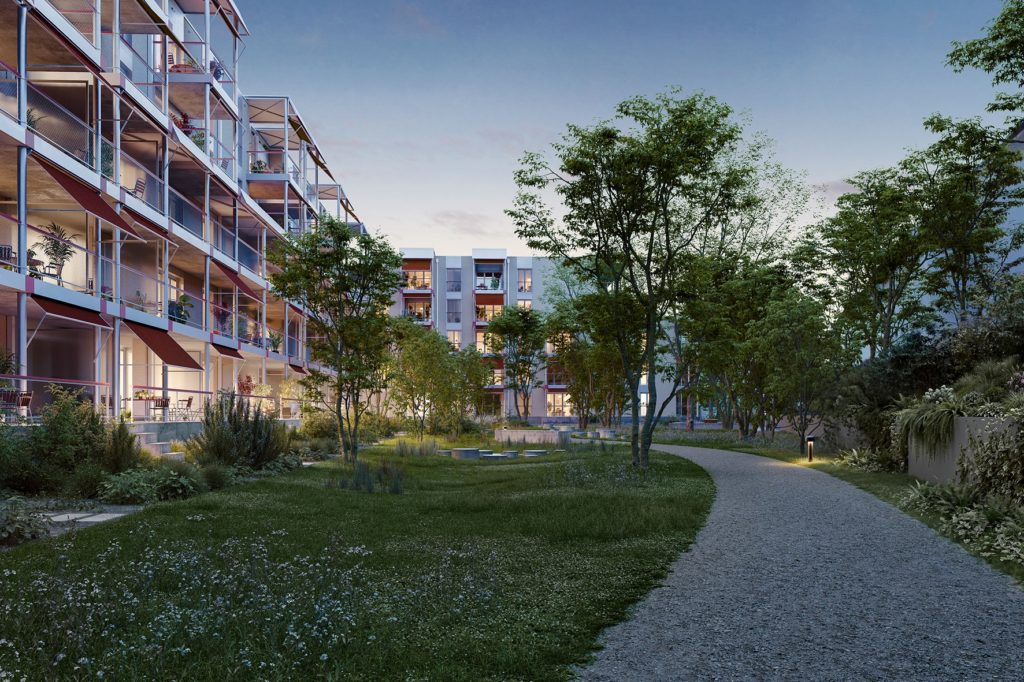 Ankündigung Neubauprojekt in Zürich-Oerlikon - Visualisierung