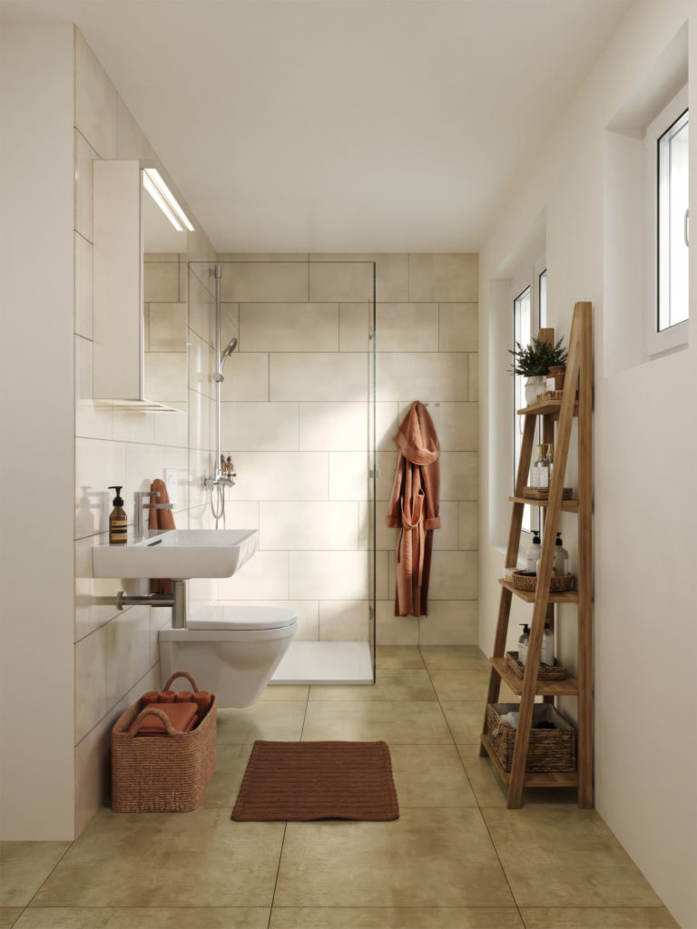 Erstbezug Etzelhof: Naturnah wohnen - Bad_Dusche_Regelgeschoss