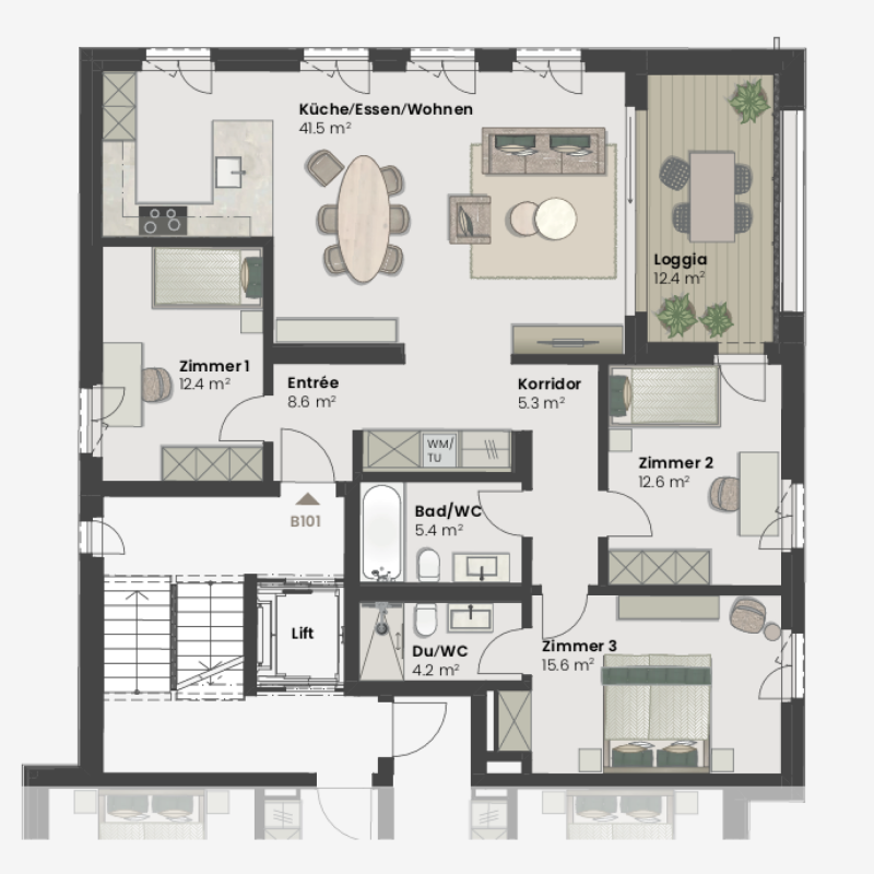 BAUSTART ERFOLGT! Landwohnen in Stadtnähe: Neubauwohnungen im Herzen des Dorfes - Bild 4