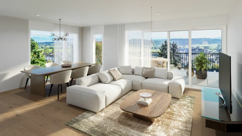 Moderne Skulptur mit Weitsicht: Neubauwohnungen am Galtberg - Wohnung 101