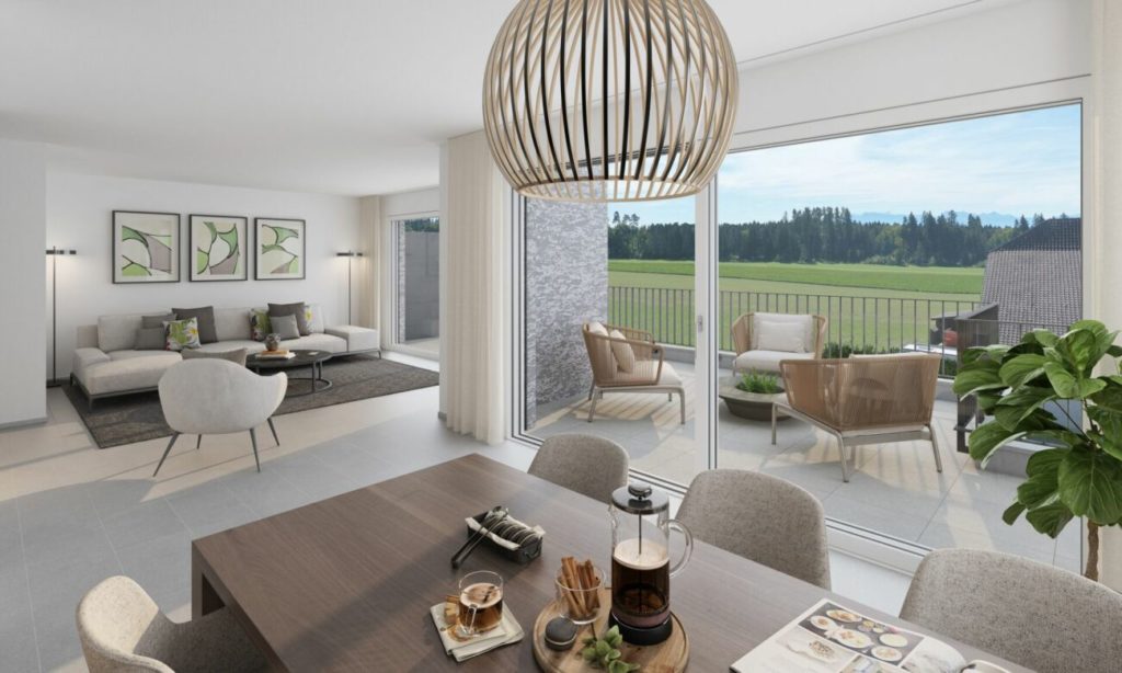 BAUSTART ERFOLGT! Ruhe, Sonne und Weitblick: komfortables Neubauwohnen «i de Breiti» - Bild 3