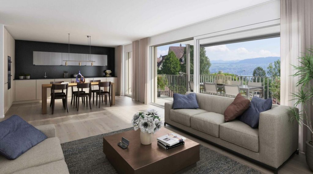 BAUSTART IST ERFOLGT Sich neu verwurzeln: in fünf attraktiven Eigentumswohnungen an Sonnenhanglage in Männedorf - 3.5 Zimmerwohnung