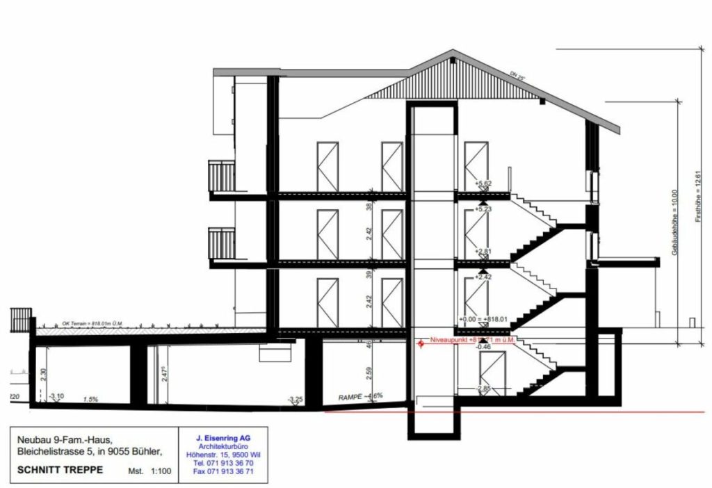 Zu verkaufen an der Bleichelistr. 5 im Bühler, bei Teufen: 3.5 Zimmer Erstbezugswohnung mit grosszügiger Einteilung im 1.OG. - Bild 12