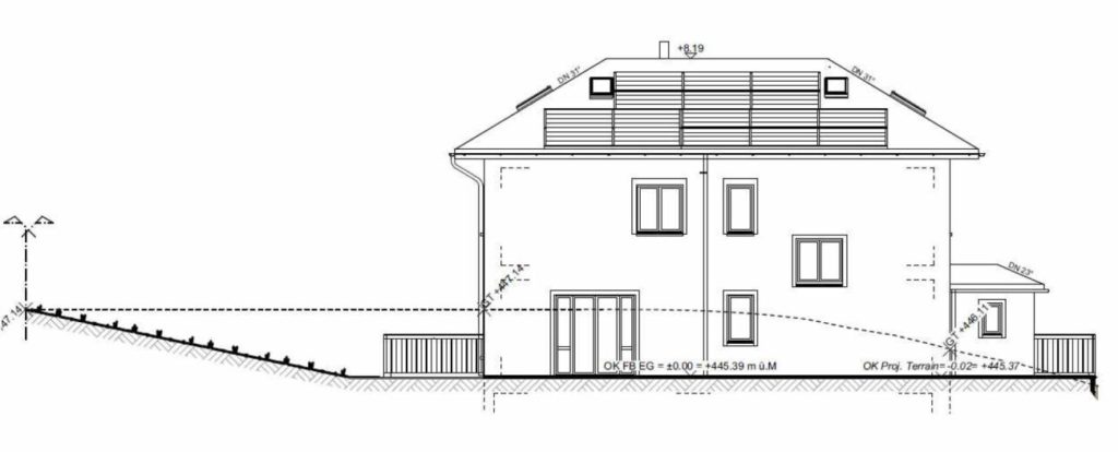 Zu vermieten in Mammern, angrenzend an Landwirtschaftszone, freistehendes 6½ Zi.-EFH mit Lift; An unverbaubarer Hanglage und Sicht auf See ! - Bild 11