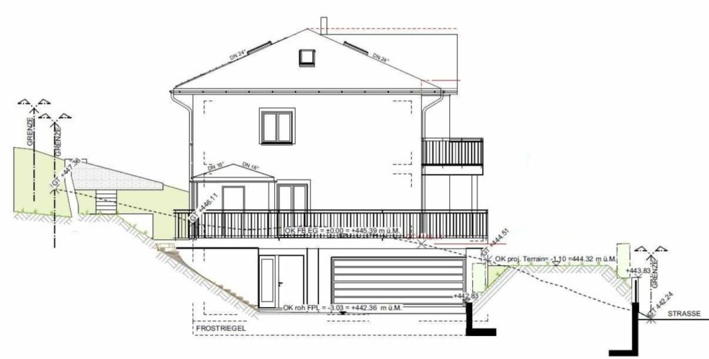 Zu vermieten in Mammern, angrenzend an Landwirtschaftszone, freistehendes 6½ Zi.-EFH mit Lift; An unverbaubarer Hanglage und Sicht auf See ! - Bild 10