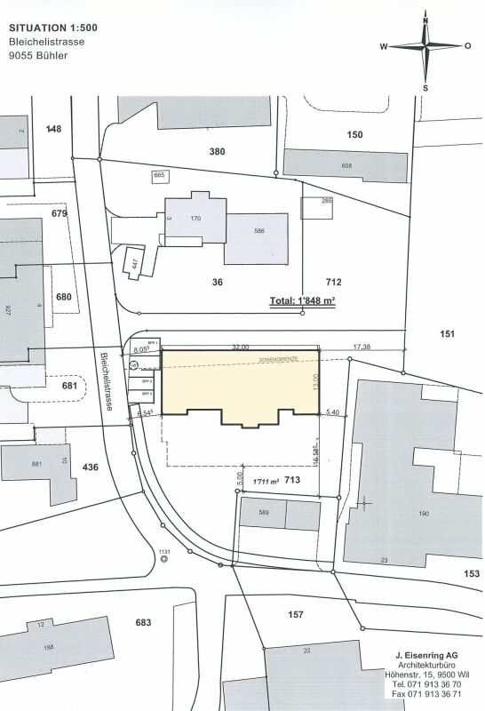 Zu verkaufen an der Bleichelistr. 5 im Bühler, bei Teufen: 3.5 Zimmer Erstbezugswohnung mit grosszügiger Einteilung im 1.OG. - Bild 2