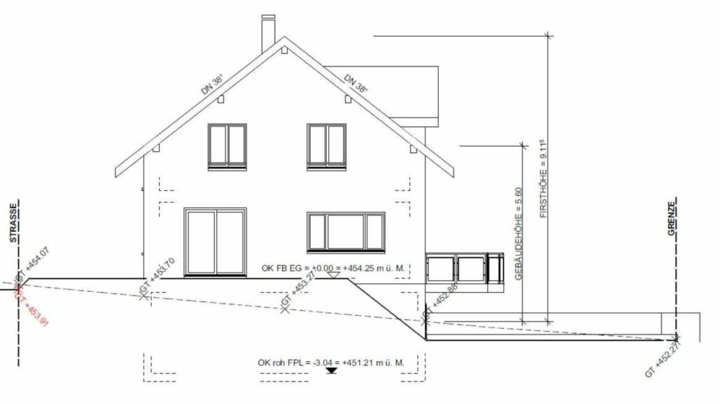 Zu verkaufen bei 8556 Wigoltingen, neues freistehendes 6½ Zi.-EFH am Südhang, an ruhiger, sonniger Lage mit Weitsicht /Massivbau ! - Bild 12