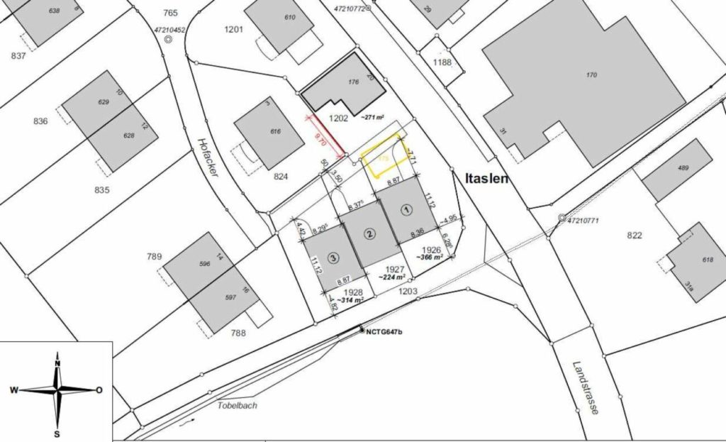 Zu verkaufen in 8362 Itaslen bei Balterswil, neues 5½ Zi.-EFH, an unverbaubarer Lage angrenzend an Landwirtschaftszone, mit Weitsicht auf Wiese ! - Bild 2