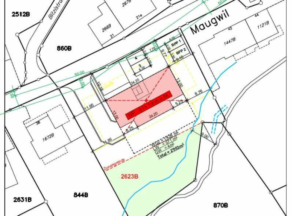 Zu verkaufen 3½ Zi.-Whg., an der Maugwilerstrasse 40 in 9552 Maugwil bei Bronschhofen /103 m2 Wohnfläche, naturverbundene Lage  /Steuerfuss 9500 Wil ! - Bild 2
