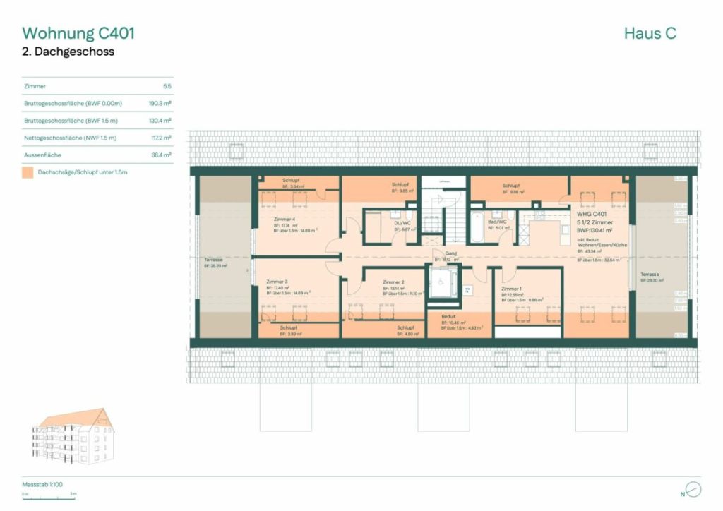 Exklusive 5.5-Zimmer- Dachwohnung mit direktem Liftzugang - Bild 6