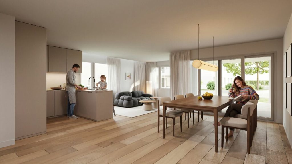 3.5-Zimmer-Gartenwohnung mit 60m2 Gartenfläche - Bild 1