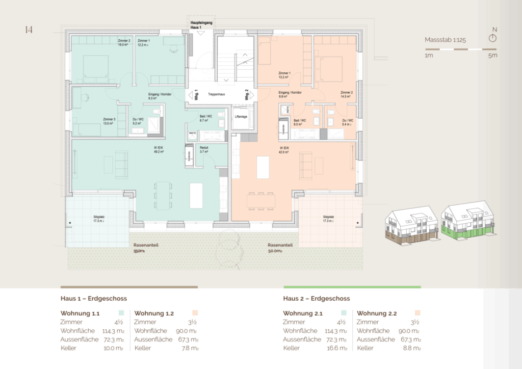 Sarmonie - Wo Harmonie lebt - 4.5 Zimmer Gartenwohnung 1.1 - Bild 13