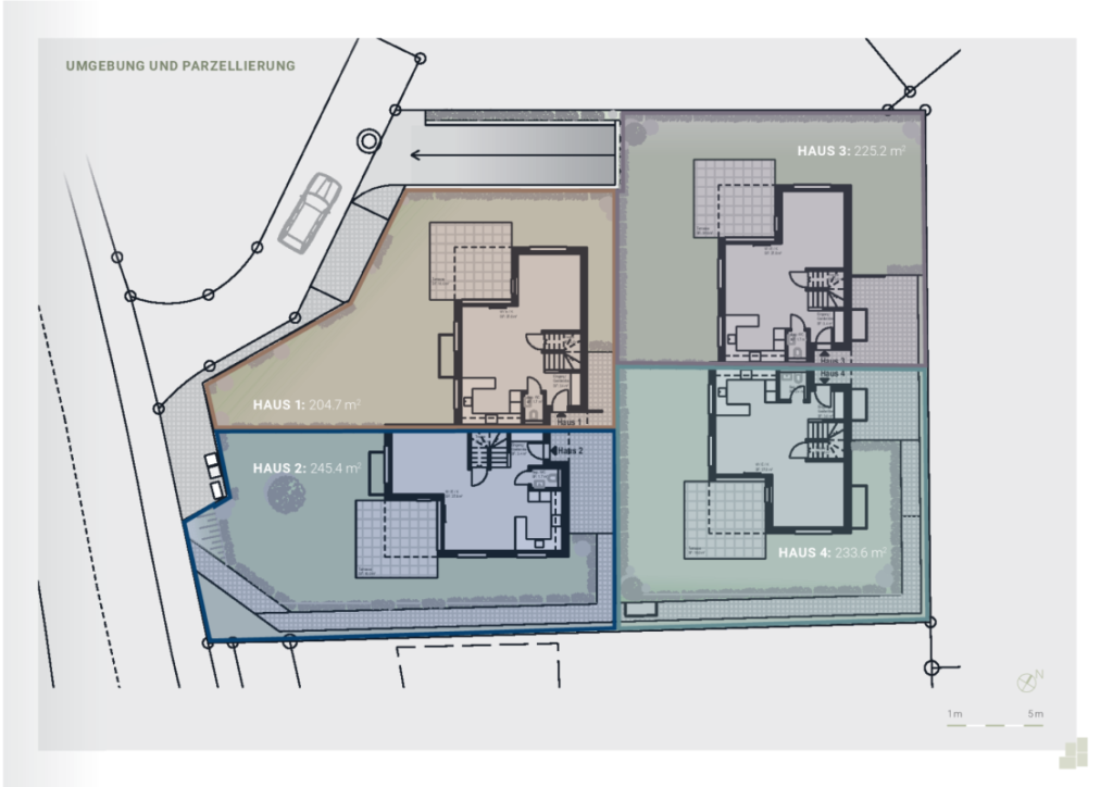 4-Viertel Seengen: 4 Einfamilienhäuser mit Garten und Tiefgarage, EFH 3 - Bild 6