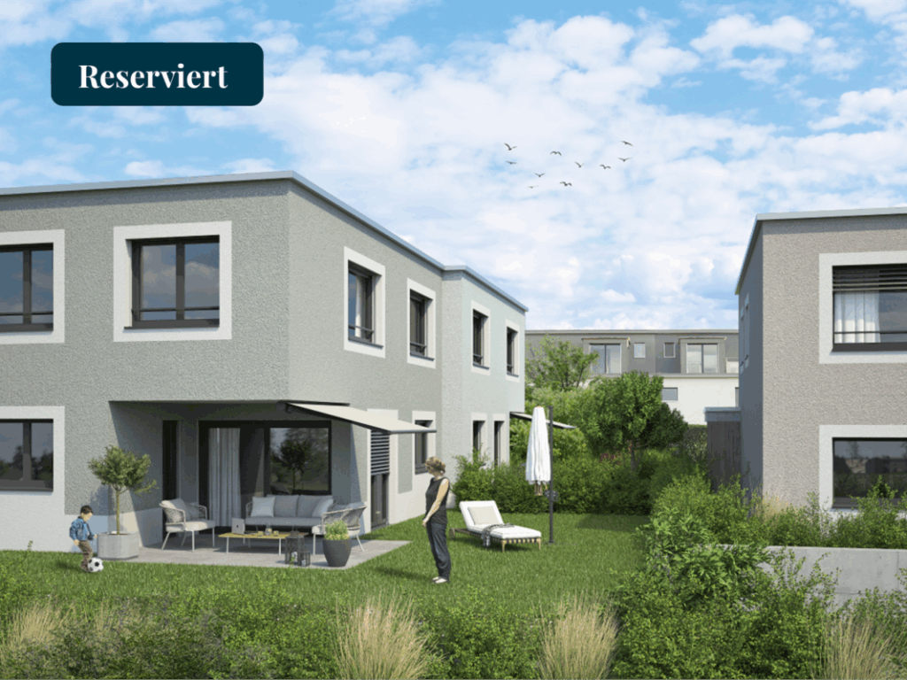 RESERVIERT: 4-Viertel Seengen: 4 Einfamilienhäuser mit Garten und Tiefgarage, EFH 3 - Bild 1