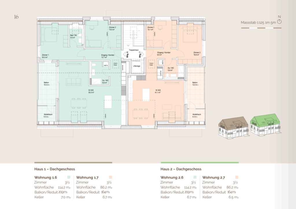 3.5 Zimmer Dachwohnung 2.6 - mit bis zu 5 Meter Deckenhöhe - Bild 10
