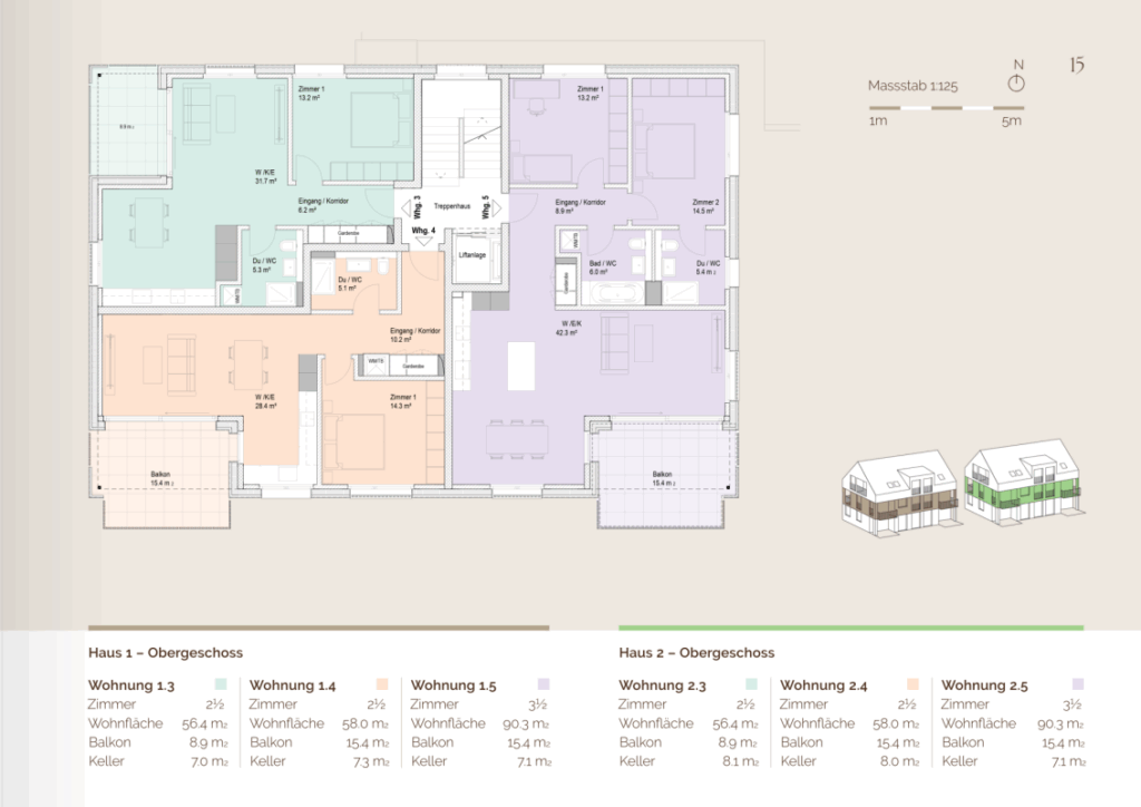 Sarmonie - Wo Harmonie lebt - 2.5 Zimmer Wohnung 2.3 - Bild 5
